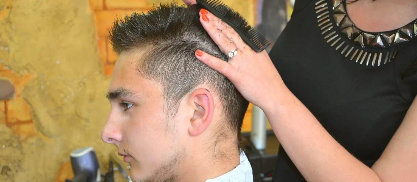 Arbeitsplatz in einem Friseursalon